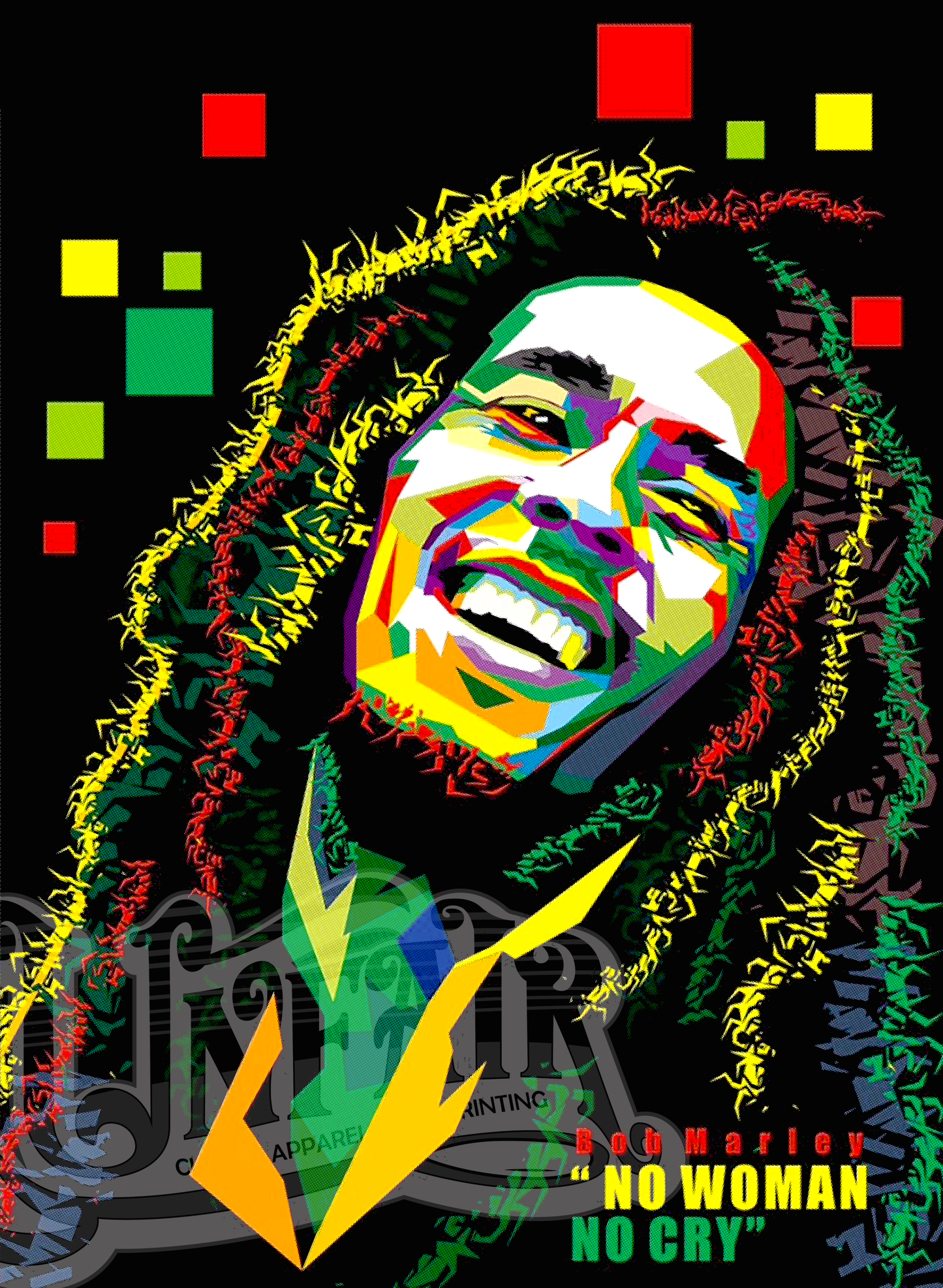 Bob Marley DTF Print